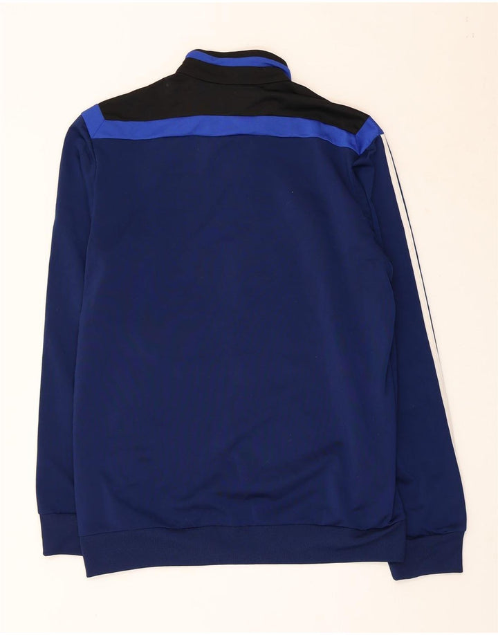 Adidas Herren-Trainingsanzug-Oberteil, Mittelgroßes marineblaues Farbblock-Polyester