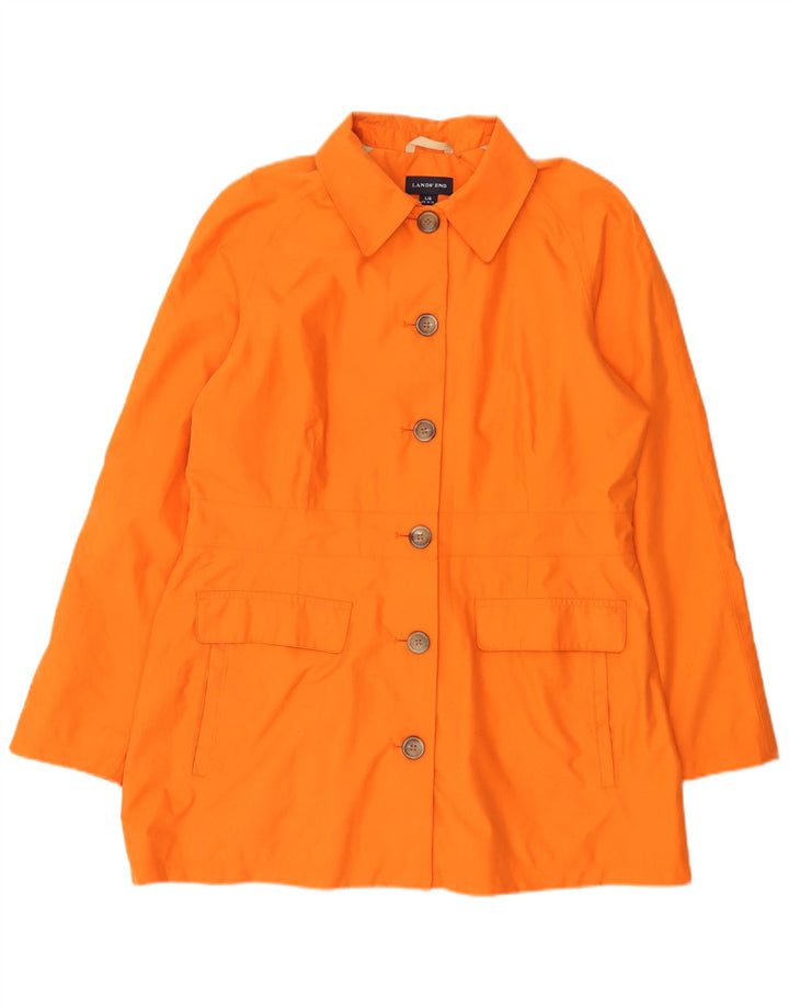 Lands End Damen-Blazerjacke mit 6 Knöpfen, UK 16, Größe L, Orange, Polyester