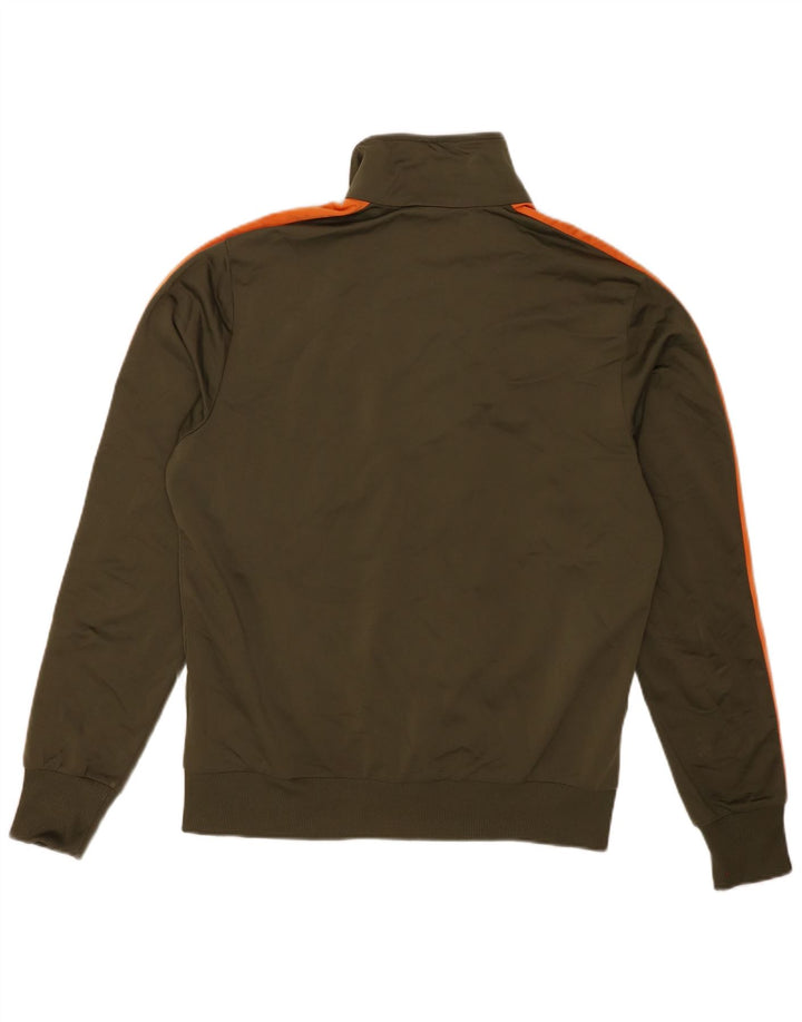 Puma Herren-Trainingsanzug-Oberjacke, mittleres Khaki, Farbblock-Polyester