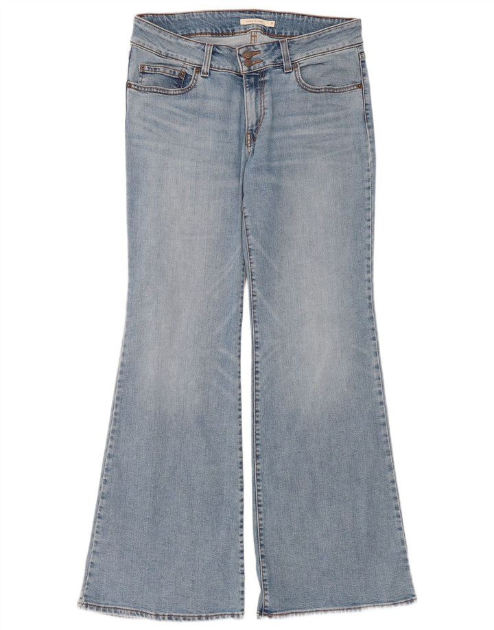 Levi's Damen Super Low Flared Jeans W31 L34 Blaue Baumwolle
