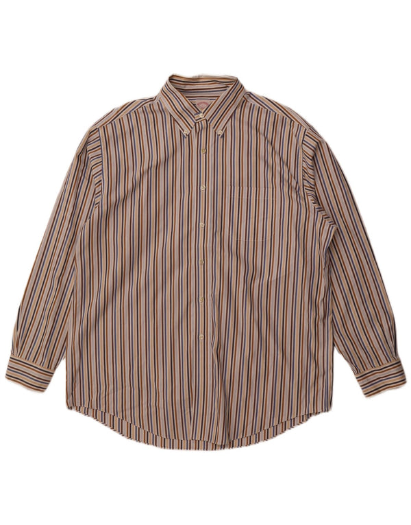 Brooks Brothers Herren 346 Hemd, groß, mehrfarbig, Nadelstreifen, Baumwolle