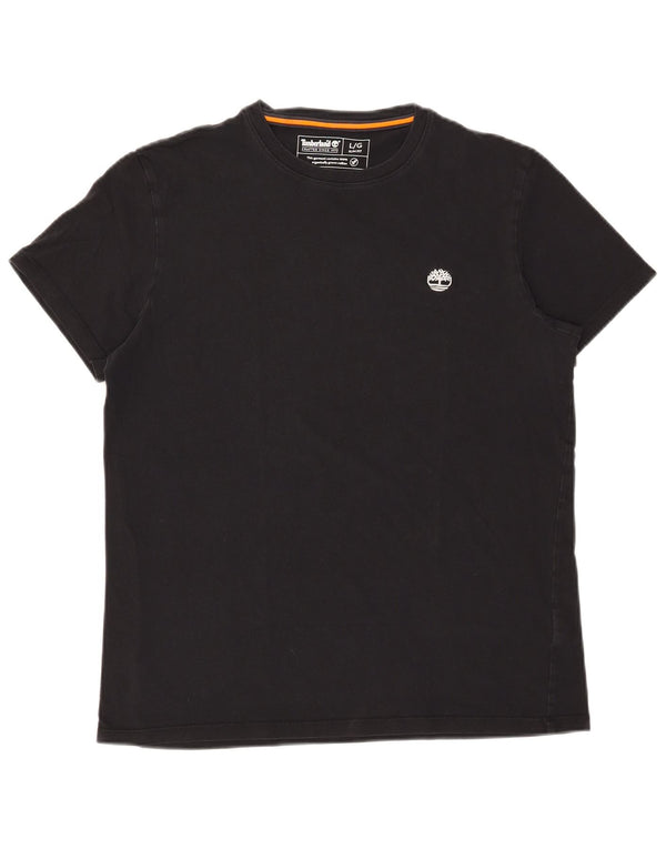 Timberland Herren Slim Fit T-Shirt Top Large Schwarz