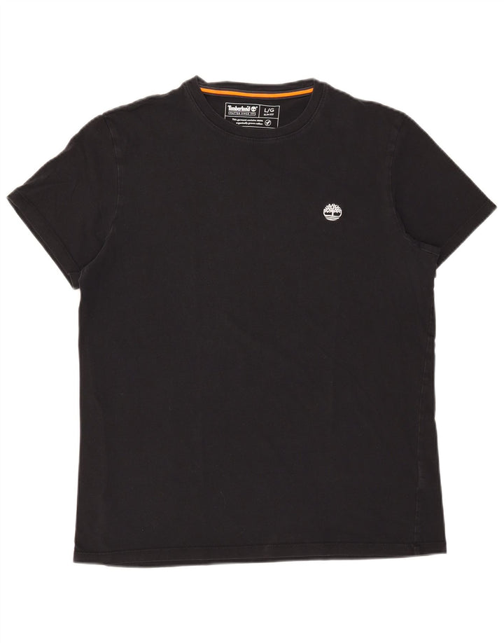 Timberland Herren Slim Fit T-Shirt Top Large Schwarz