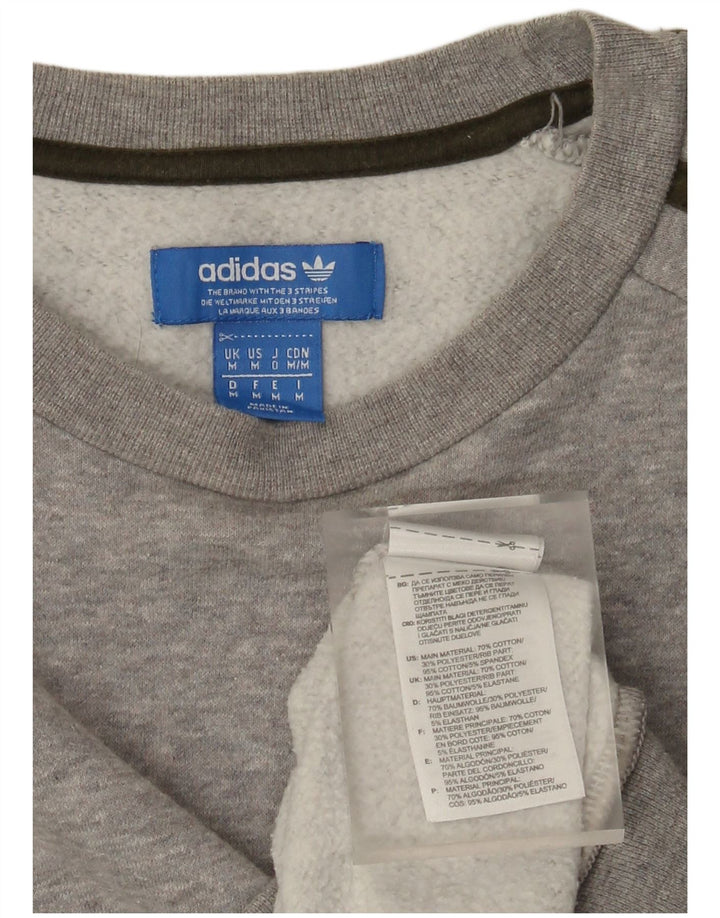 Adidas Herren Sweatshirt Pullover mittelgraue Baumwolle