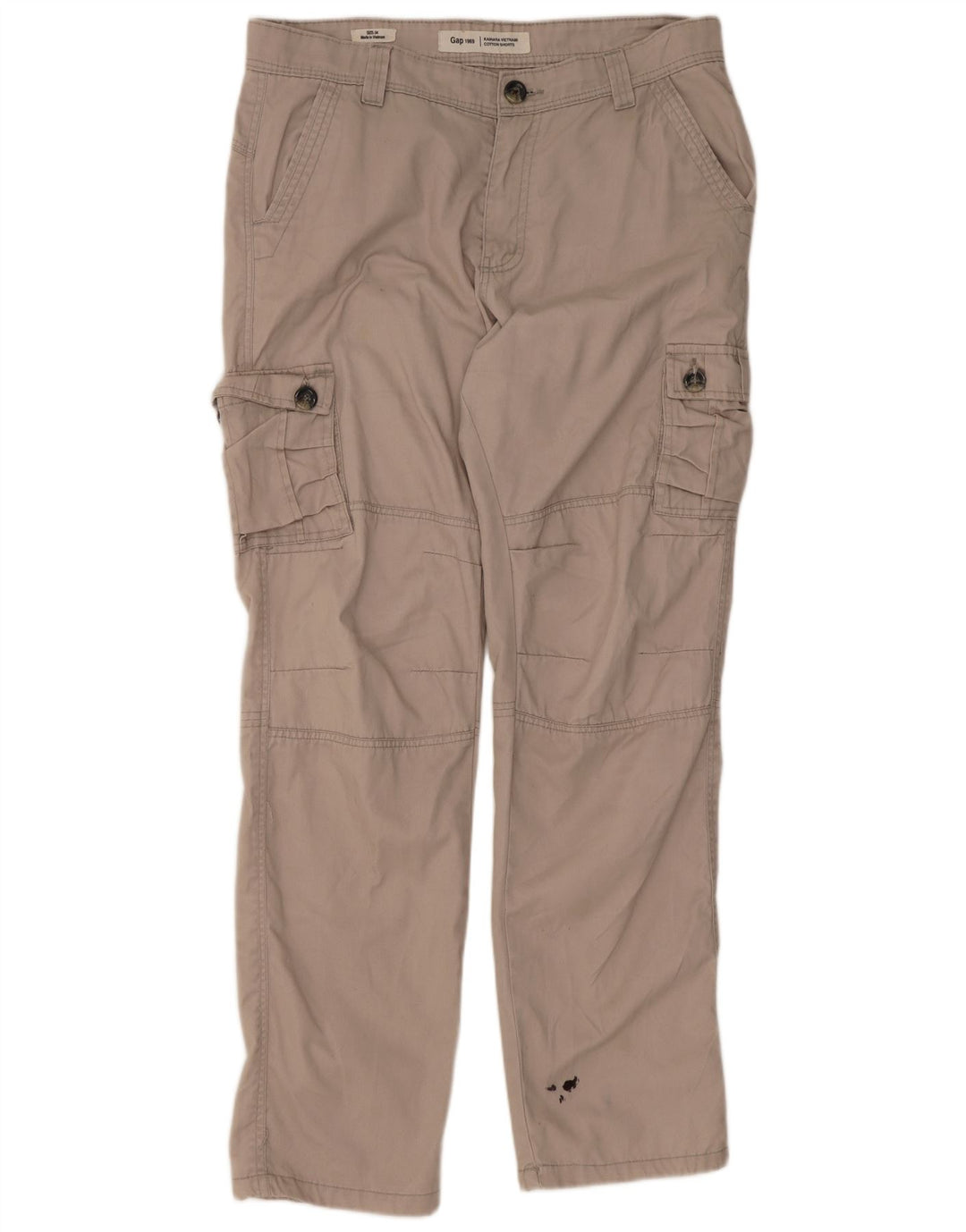 Gap Herren gerade Cargohose W34 L31 Beige