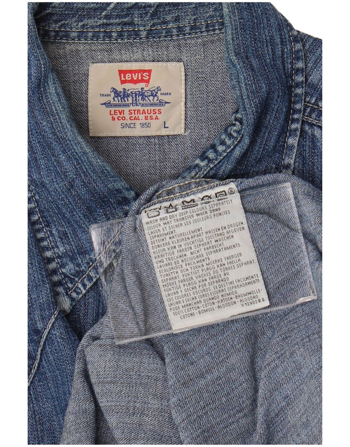 Levi's Herren-Jeanshemd, große blaue Baumwolle
