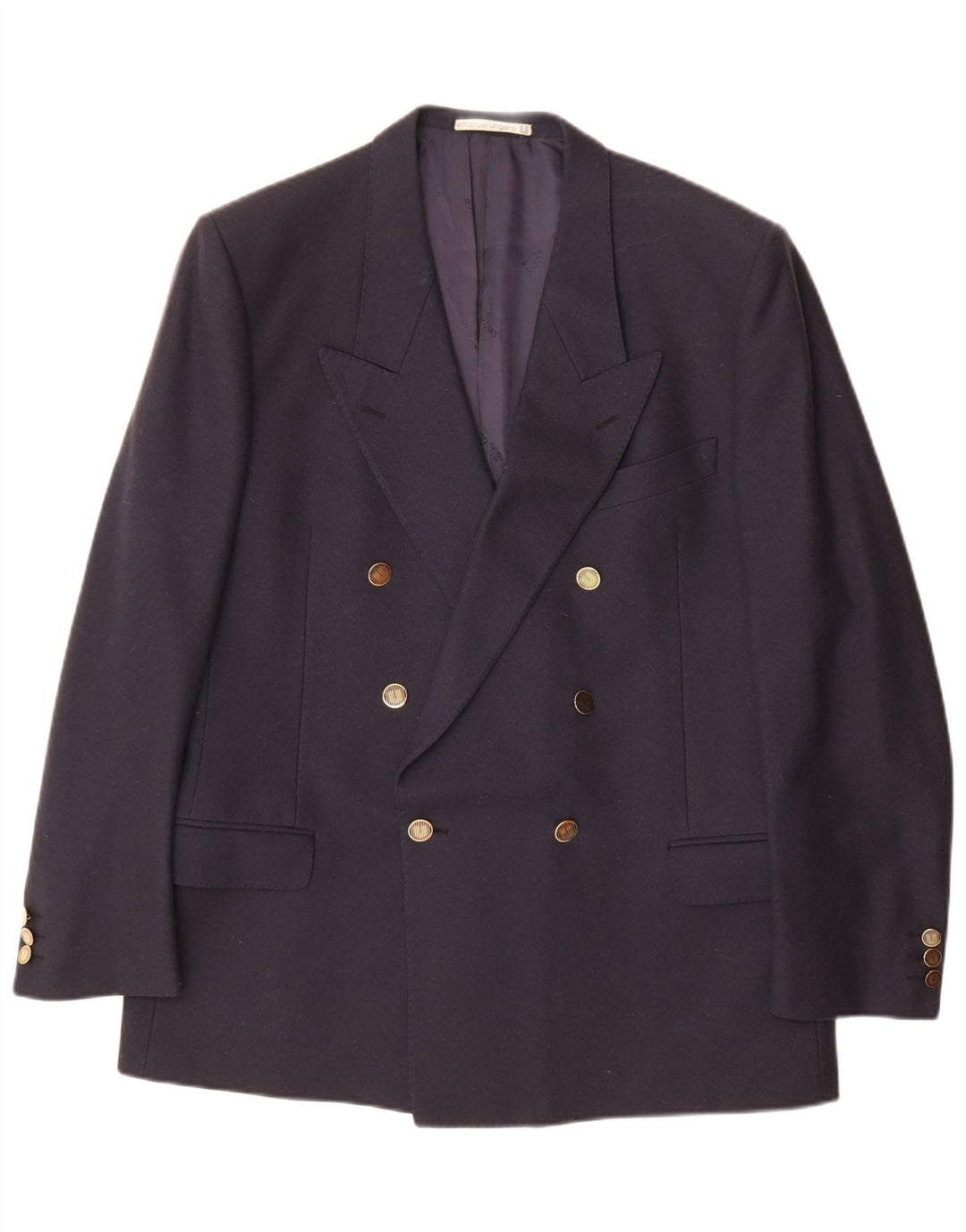 Emanuel Ungaro Herren Zweireiher Blazer Jacke UK 42 XL Marineblau