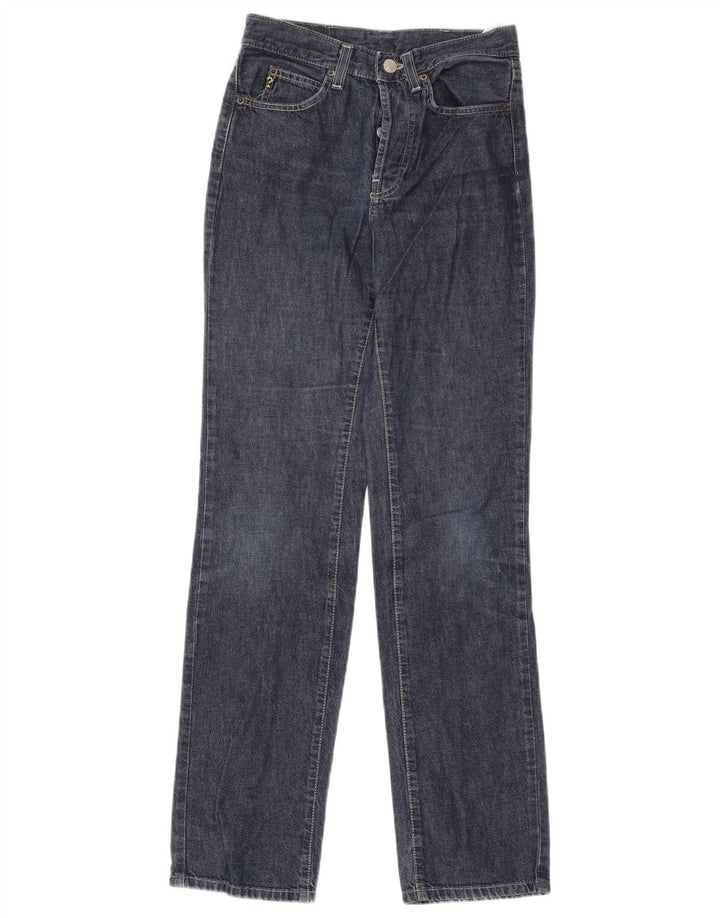Guess Damen Straight Jeans W27 L30 Blaue Baumwolle