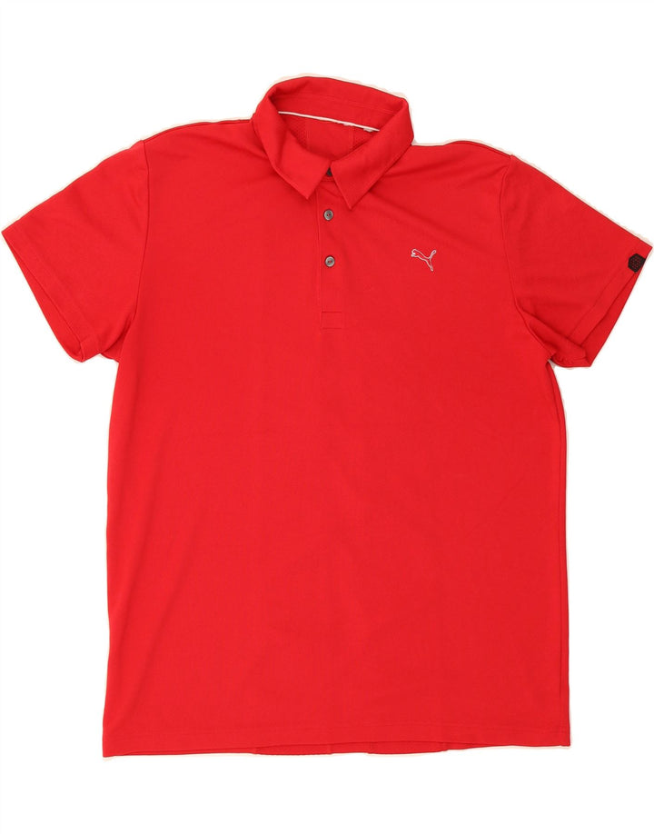 PUMA Mens Polo Shirt XL Red Vintage Puma and Second-Hand Puma from Messina Hembry 