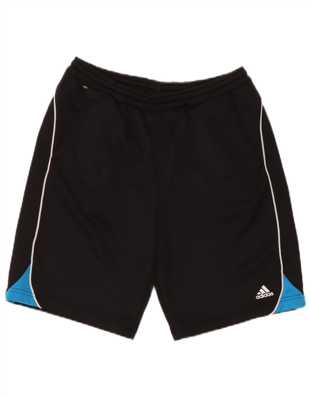 Adidas Sportshorts für Jungen, 15–16 Jahre, schwarzes Colourblock-Polyester