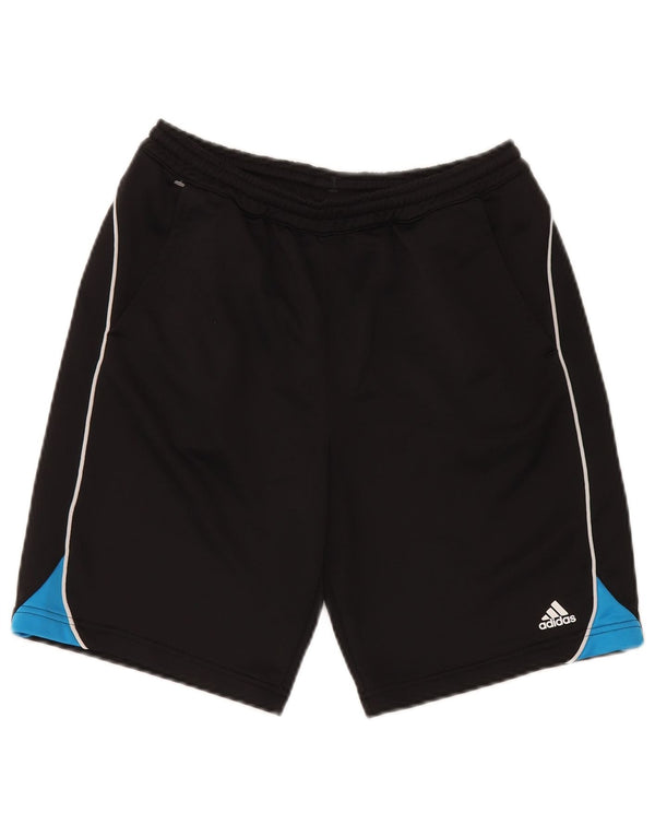 Adidas Sportshorts für Jungen, 15–16 Jahre, schwarzes Colourblock-Polyester