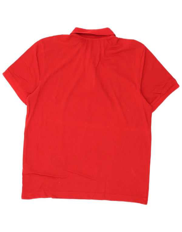 Kappa Herren Poloshirt XL Rot Baumwolle