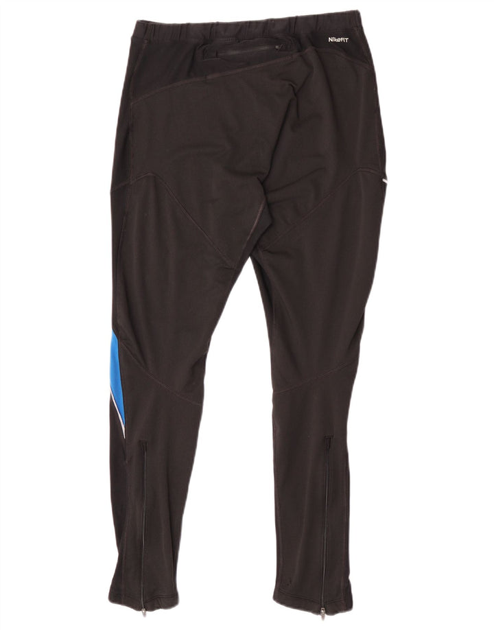 Nike Damen Dri Fit Leggings UK 18 XL Schwarz Colourblock Polyester