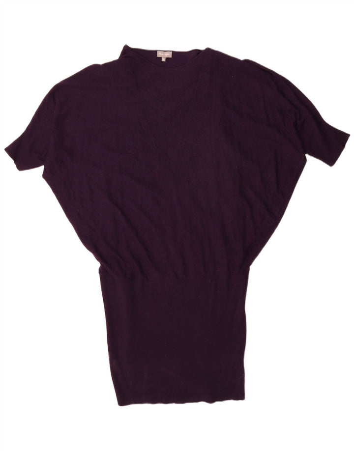 Phase Eight – Übergroßes Kurzarm-Pulloverkleid für Damen, UK 12, Mittelviolett