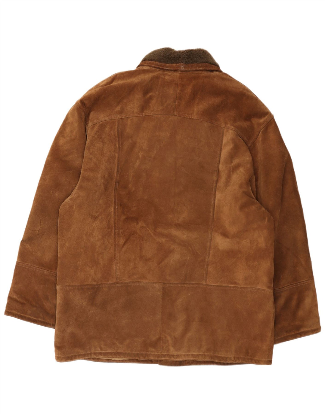 Vintage Herren Wildlederjacke UK 44 2XL Braunes Leder