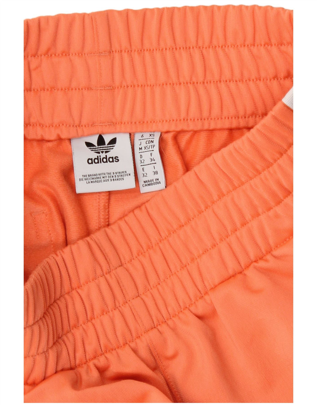 Adidas Damen Sportshorts UK 6 XS Orange Polyester