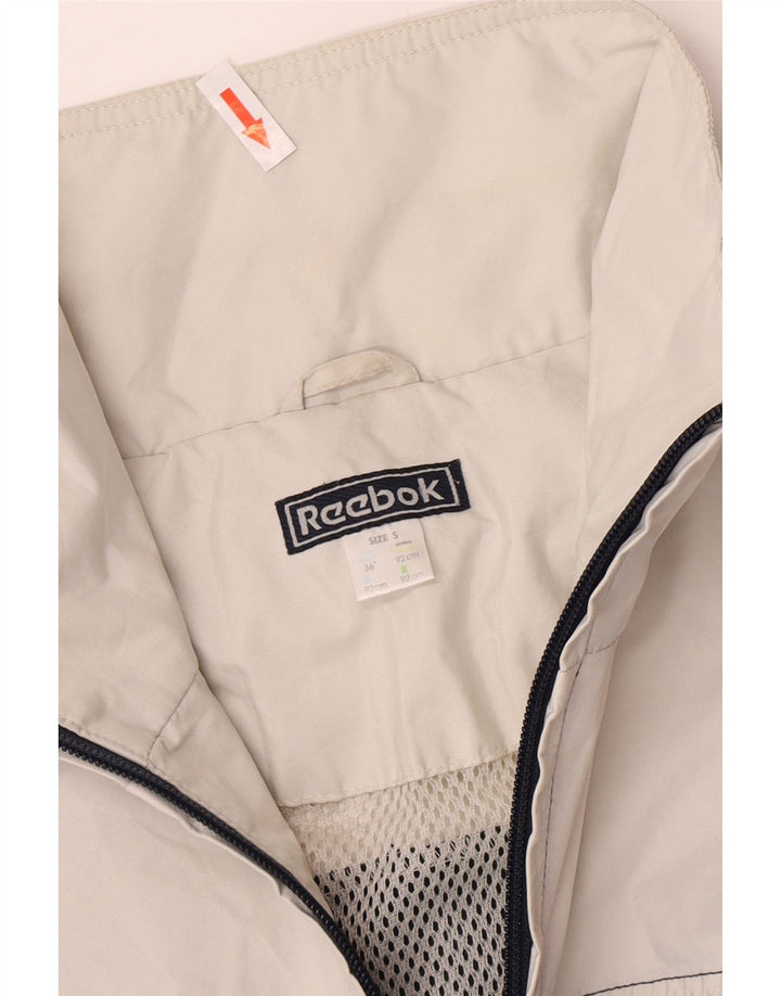 REEBOK Herren Pullover Regenjacke UK 36 Small Marineblau Farbblock
