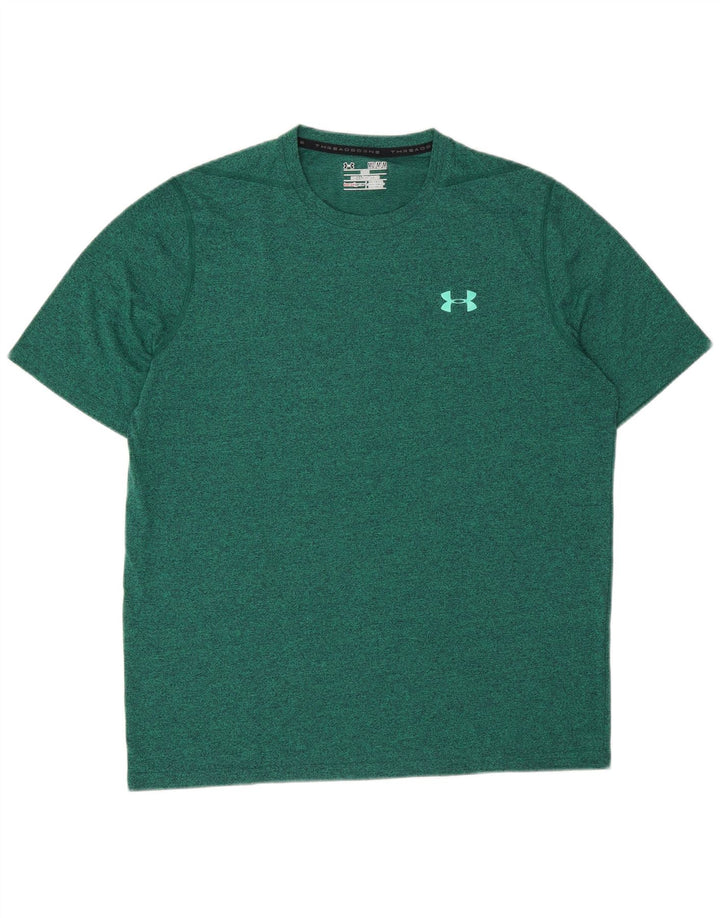 Under Armour Herren lockeres T-Shirt-Oberteil Mittelgrün meliert