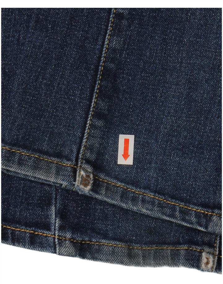 DIESEL Herren Straight Jeans W32 L33 Blaue Baumwolle