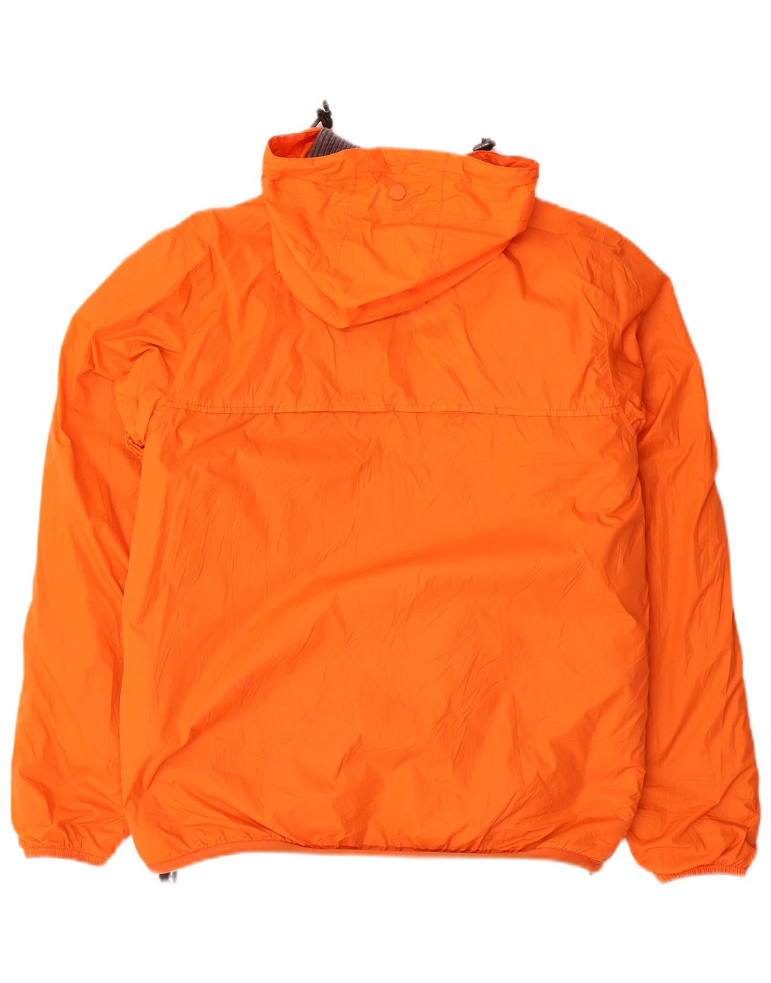 K-WAY Herren Kapuzen-Wendejacke UK 36 Small Grau Polyamid