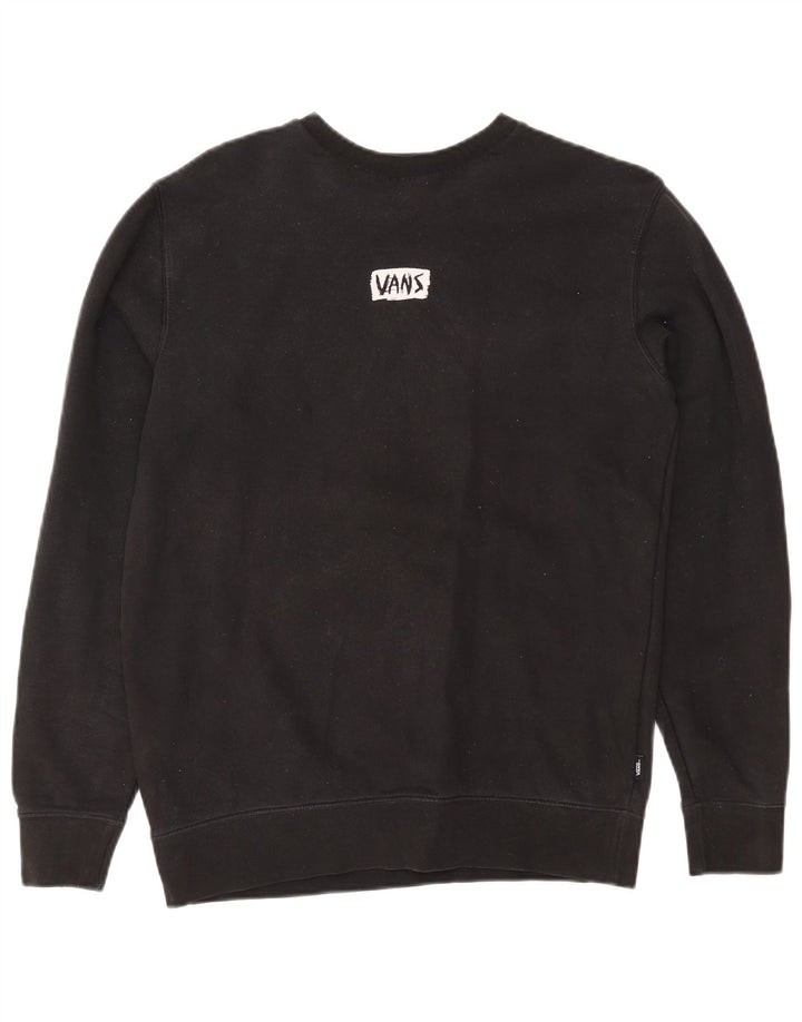 VANS Herren-Sweatshirt mit Grafik, Größe S, schwarze Baumwolle