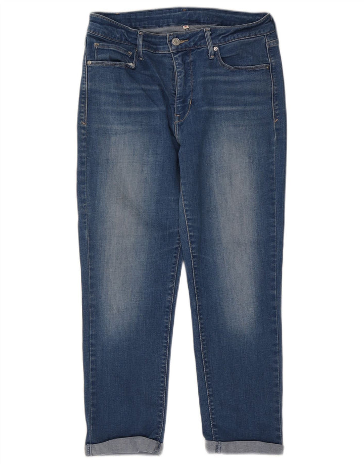 Levi's Damen-Cropped-Jeans W30 L24 Blaue Baumwolle