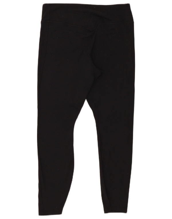 Nike Damen Dri Fit Leggings UK 18 XL Schwarz Nylon