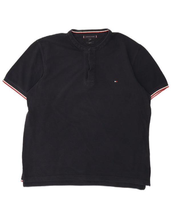 Tommy Hilfiger Herren Slim Fit Poloshirt XL Marineblau Baumwolle