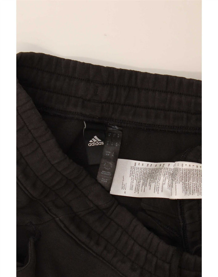 Adidas Herren-Trainingshose, mittelschwarz, Baumwolle