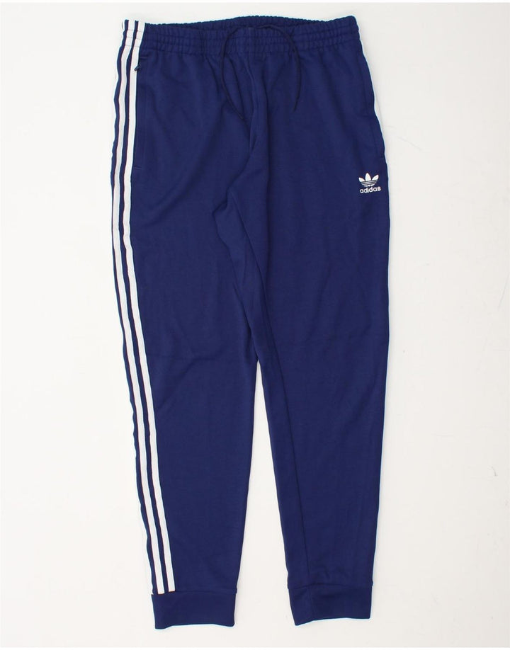 ADIDAS Herren-Trainingshose, Jogginghose, groß, marineblau, Polyester