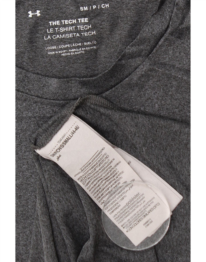 UNDER ARMOUR Herren T-Shirt Top Small Grau geflecktes Polyester