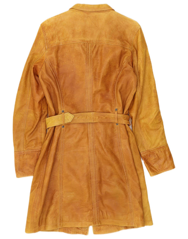 Gipsy Damen Ledermantel UK 12 Mittelbraun