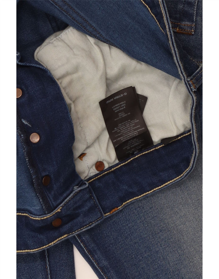 G-STAR Herren 3301 Straight Jeans W35 L32 Blaue Baumwolle