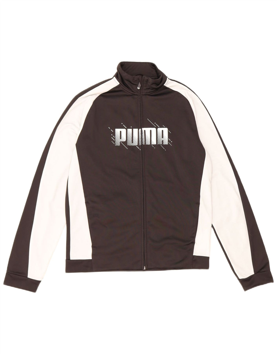 Puma Jungen Grafik-Trainingsoberteil, Jacke, 15–16 Jahre, Schwarz, Farbblock