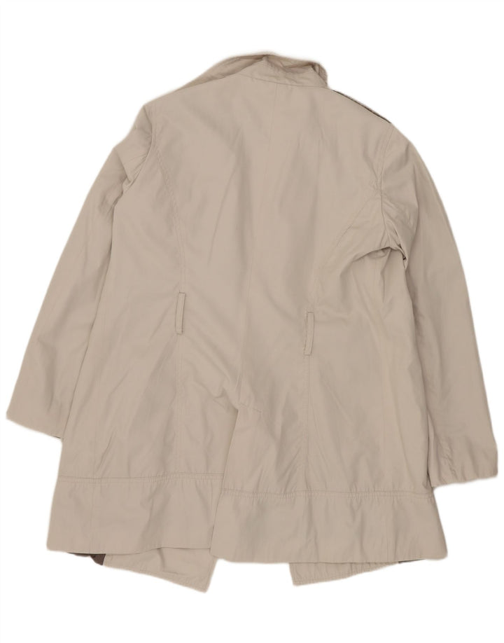 Zara Damen offener Trenchcoat UK 16 Large Off White
