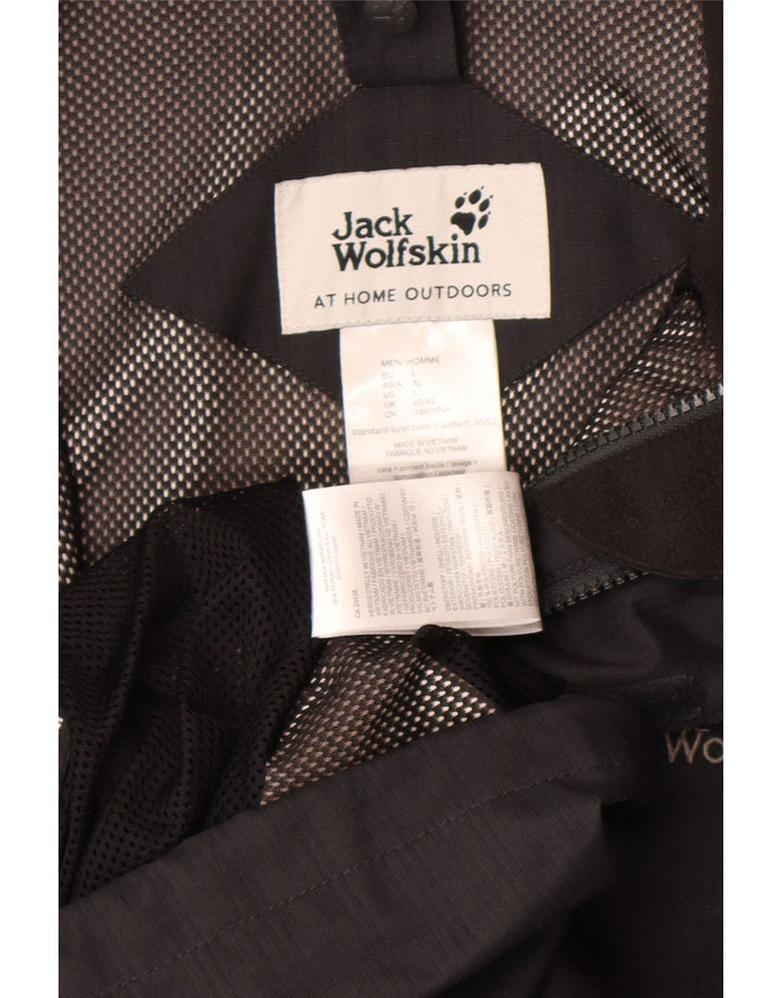 Jack Wolfskin Herren Regenjacke UK 40 Large Schwarz Polyester