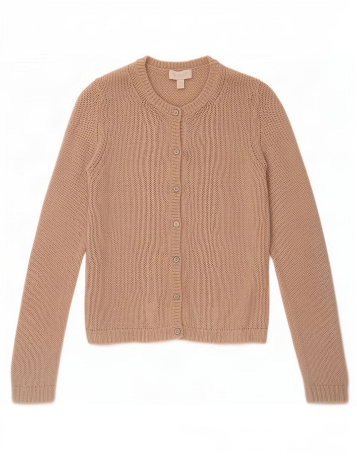 White Label Damen-Cardigan-Pullover UK 10 Small Beige Wolle