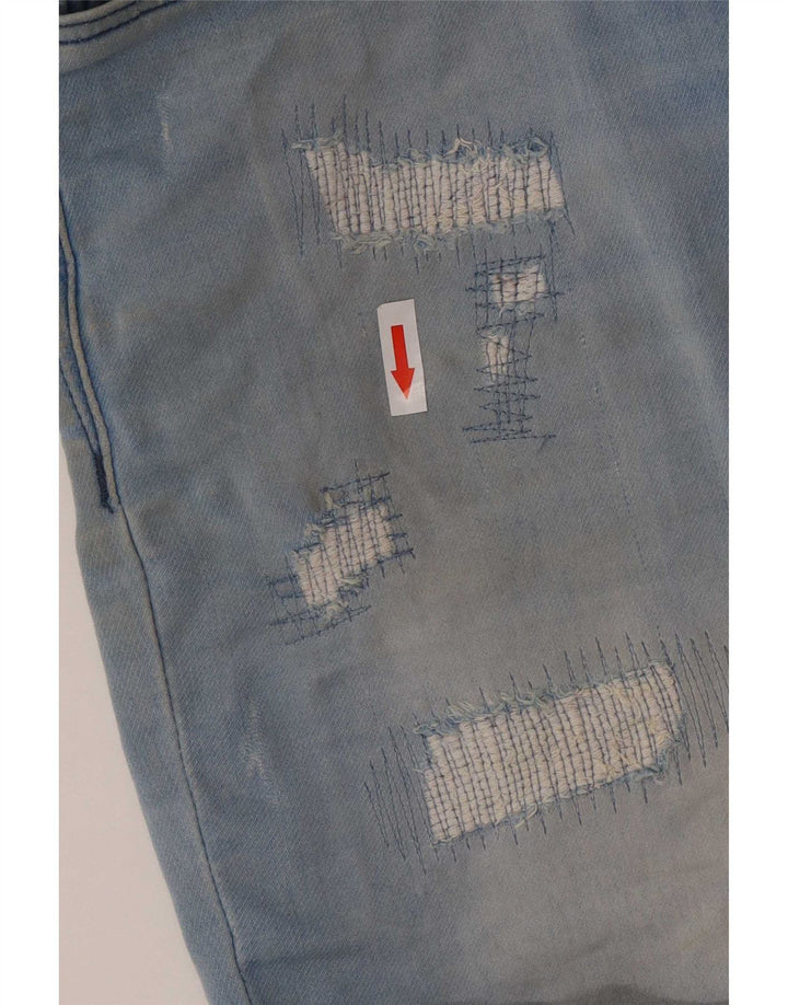 Jack & Jones Herren-Jeansshorts im Used-Look, Größe S, W29, Blau, Baumwolle