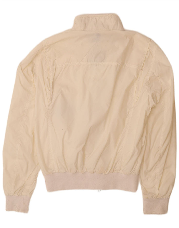 BLAUER Damen Bomberjacke UK 14 Mittelweißes Polyamid