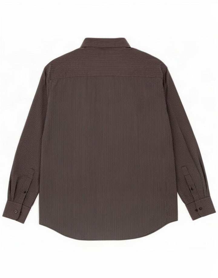 Calvin Klein Herrenhemd XL Grau gestreift