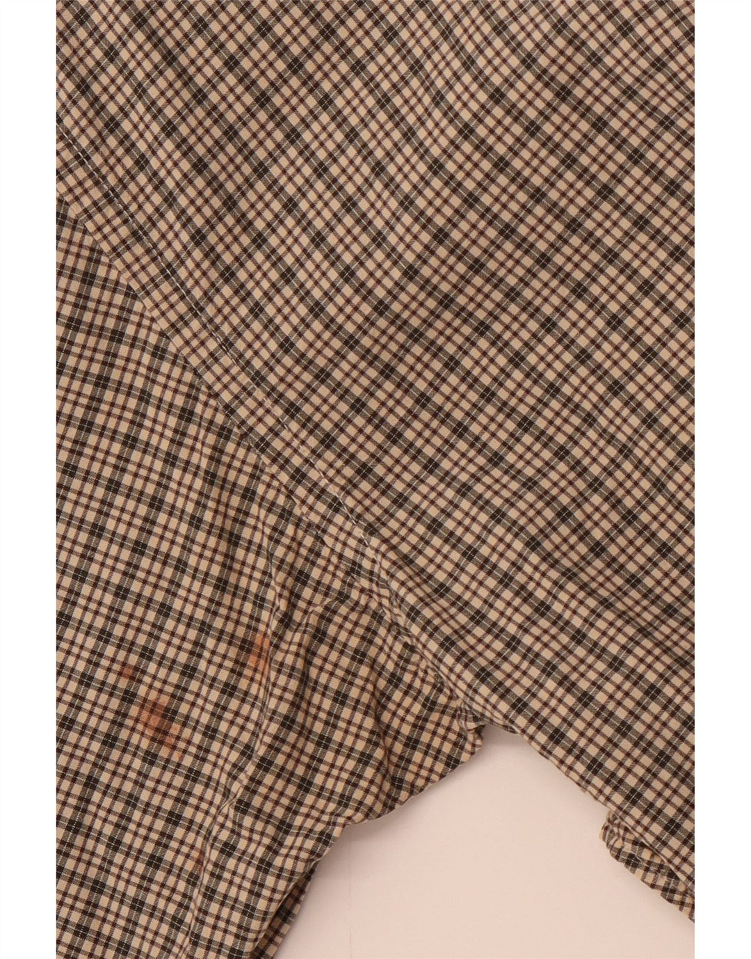 EDDIE BAUER Herrenhemd mittelbraun kariert Baumwolle