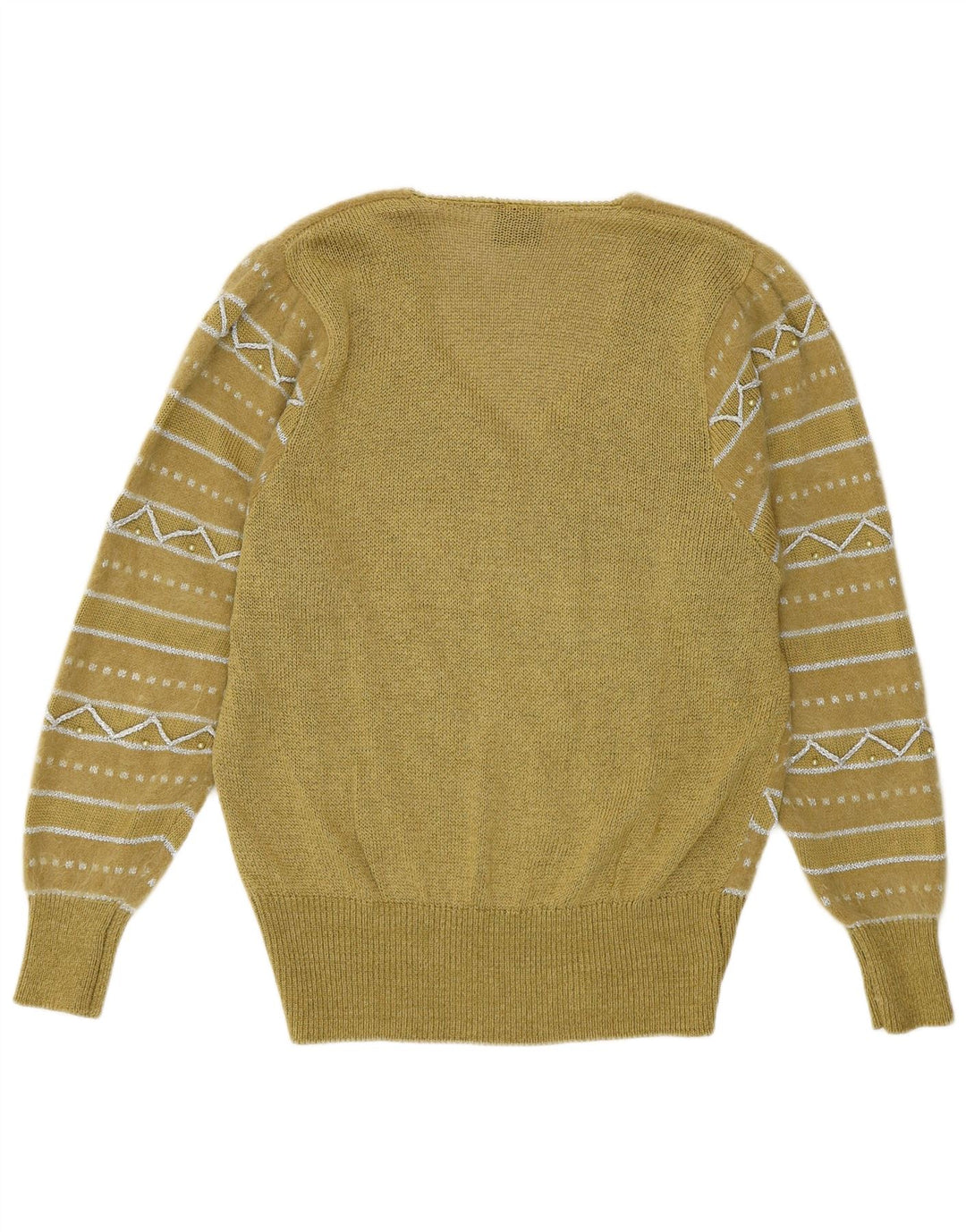 Your Sixth Sense Damen-Pullover mit V-Ausschnitt, EU 40/42, mittleres Khaki