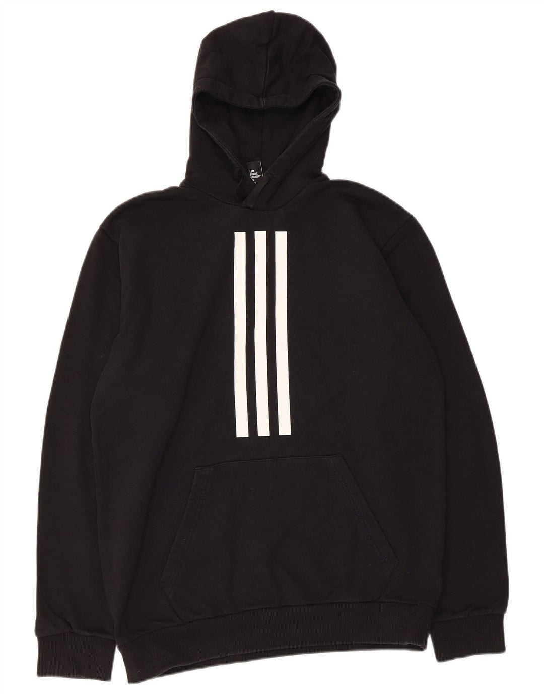 ADIDAS Herren Kapuzenpullover Mittelschwarz Baumwolle