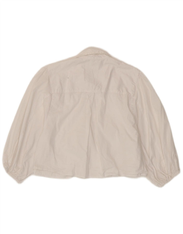 Zara Damen Hemdbluse UK 18 XL Weiß