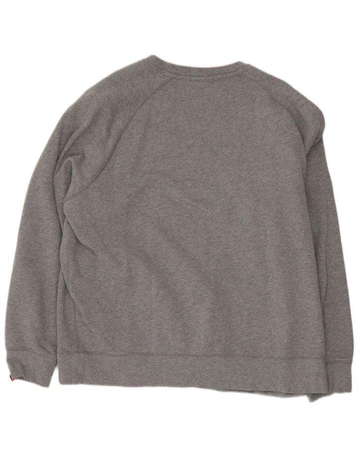 Nike Herren Sweatshirt Pullover 2XL Grau Baumwolle
