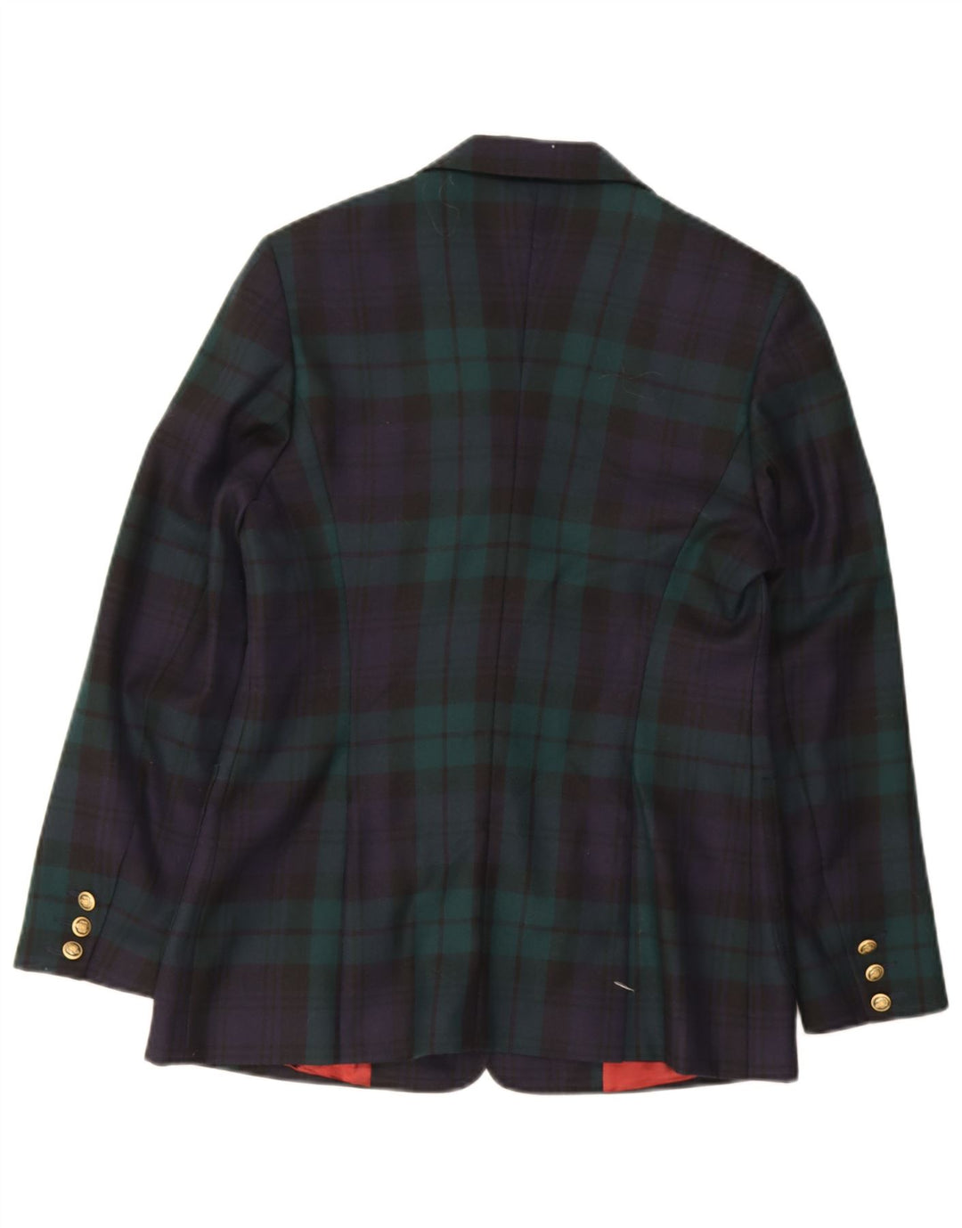 Charles Robertson Damen-Blazerjacke mit 3 Knöpfen, Gr. 14, groß, marineblau, kariert
