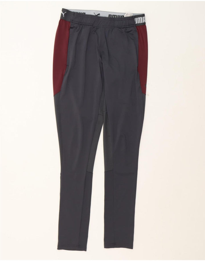 PUMA Womens Graphic Tracksuit Trousers UK 14 Medium  Grey Colourblock Vintage Puma and Second-Hand Puma from Messina Hembry 