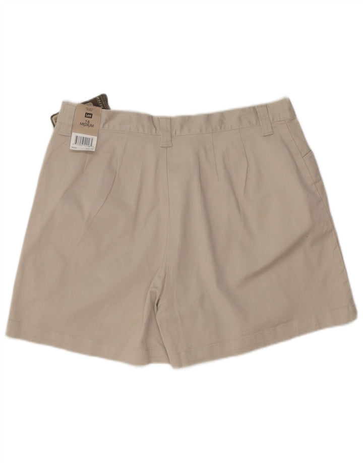 LEE Damen Freizeitshorts US 16 2XL W34 Graue Baumwolle