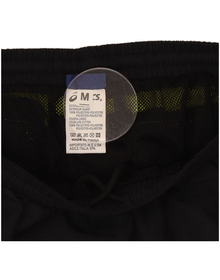 Asics Damen Sportshorts UK 12 Mittelschwarzes Colourblock-Polyester