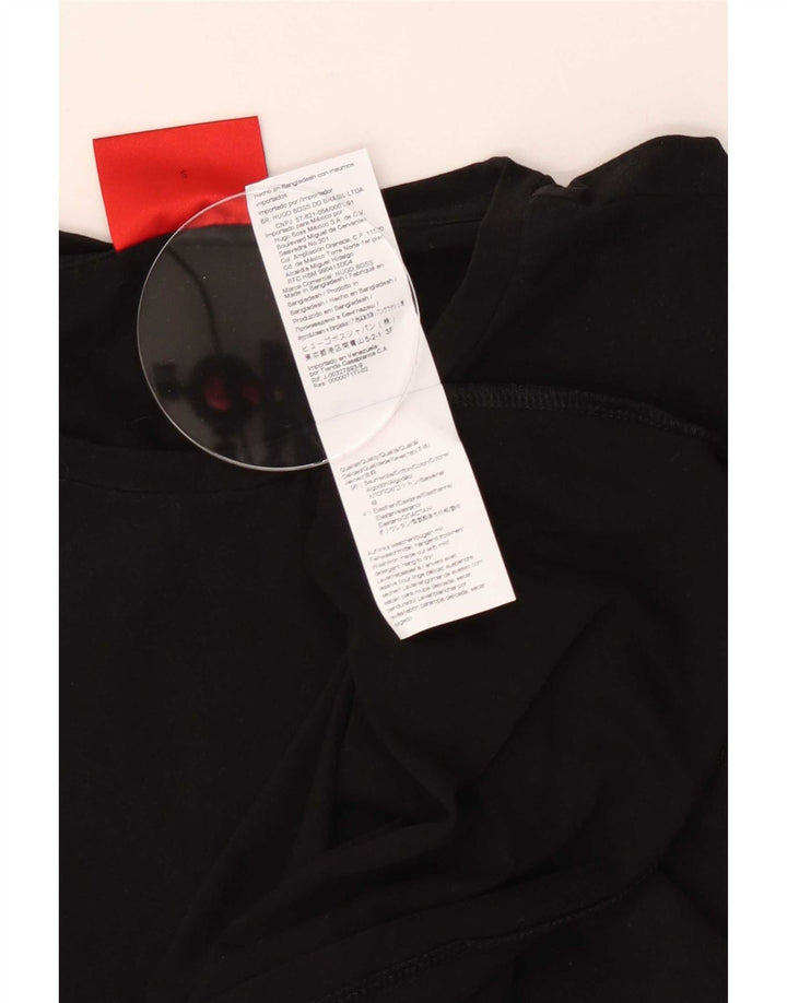 Hugo Boss Herren T-Shirt Top Small Schwarz Baumwolle